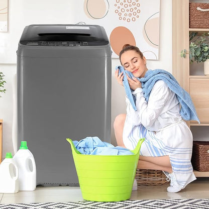 Anukis Fully Automatic Washing Machine, 13 lbs Capacity Compact Laundry Washer - Image 7