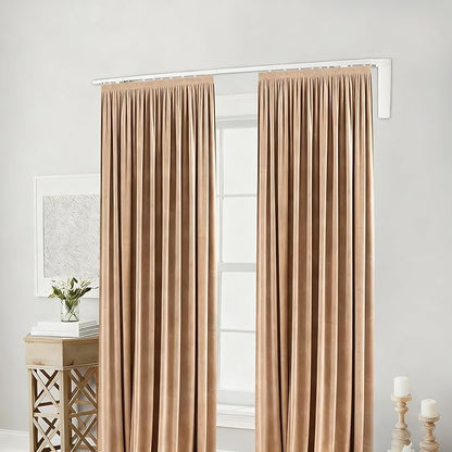 Lemoeyes Electric Curtain Track, Retractable Motorized Curtains Rod within 7.2ft - Image 4