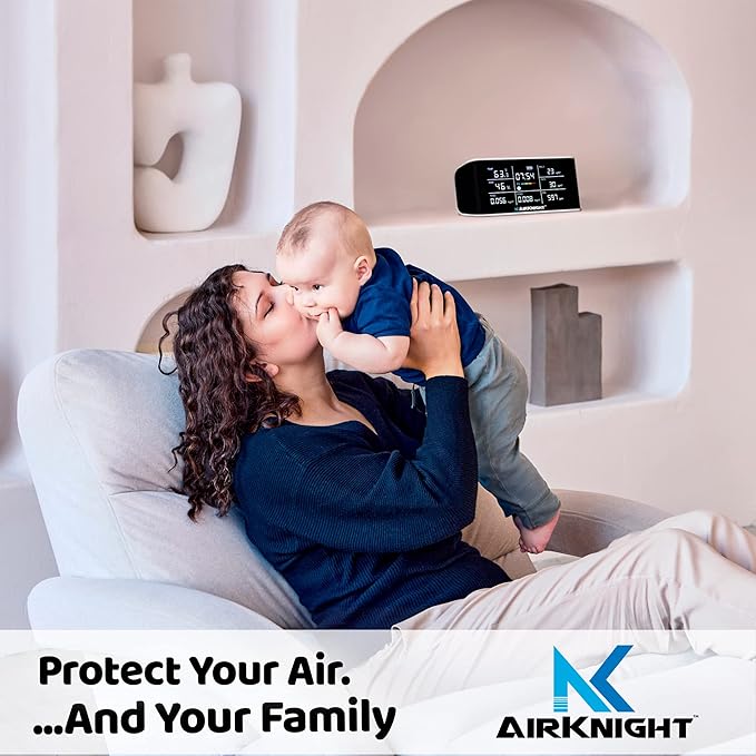 AirKnight Premium Indoor Air Quality Monitor Indoor & Air Quality Sensor. VOC - Image 4