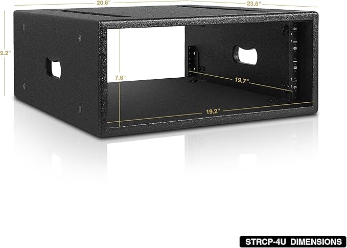 Sound Town 4U PA/DJ Rack/Road Case - Image 4
