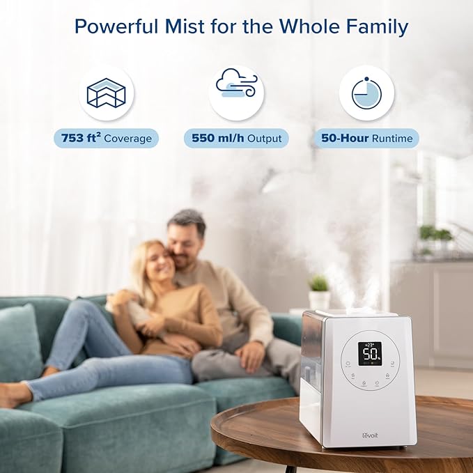 LEVOIT LV600S Smart Warm and Cool Mist Humidifiers - Image 4