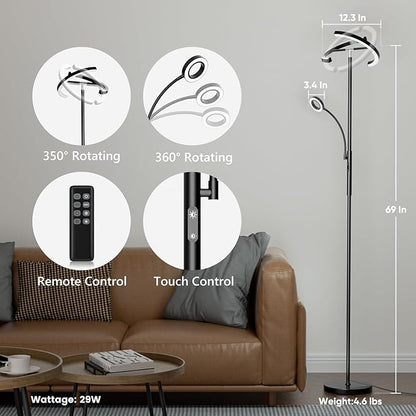 SIBRILLE LED Floor Lamp for Living Room - Image 2