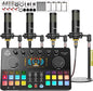 Podcast Equipment Bundle for 4, Audio Interface by Hayner-Seek