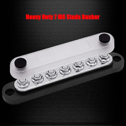 7 x M6 Studs Power Distribution Block Bus Bar 12V, Ampper 5.9" HD 150A Marine - Image 2