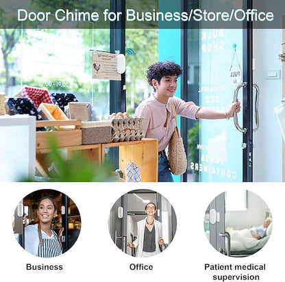 SanJie Door Chime, Door Open Contact Sensor Alarm - Image 4