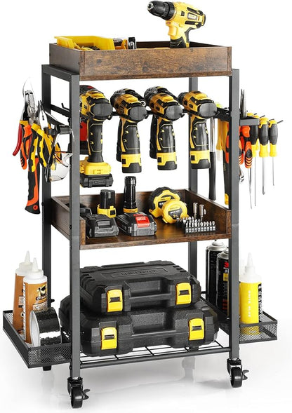 Olakee Power Tool Organizer Garage Storage Organization Shelving Tool Holder by Olakee