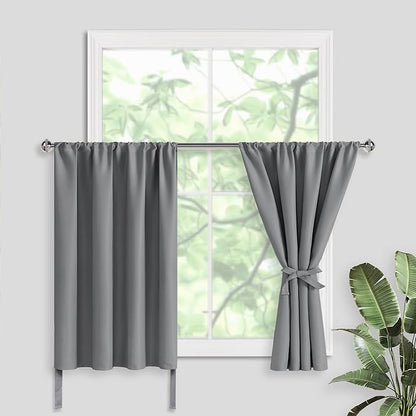 JIUZHEN Short Blackout Curtains by JIUZHEN