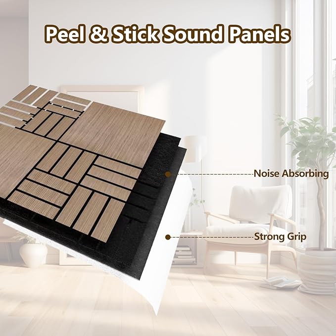 ARMURO 4 Packs Acoustic Wall Panels - Image 5