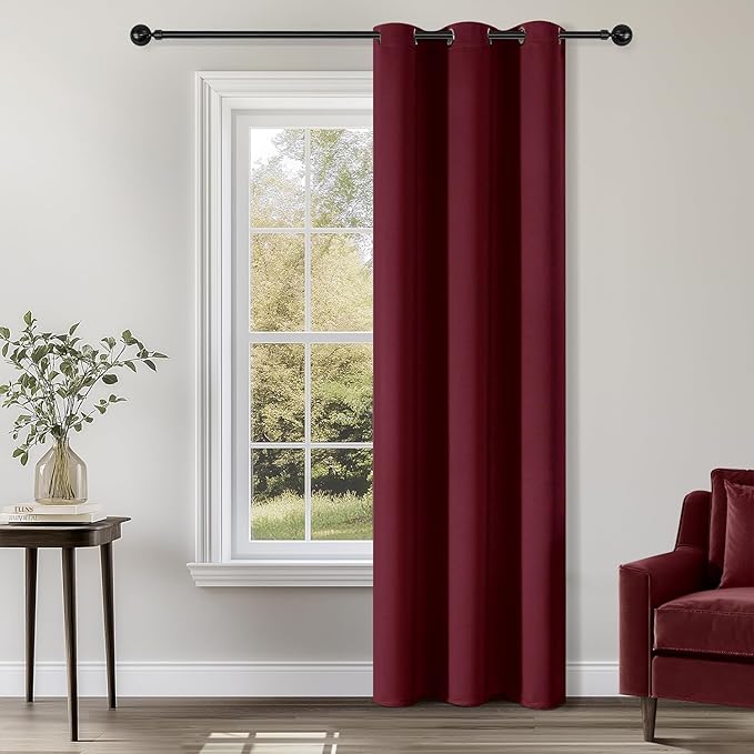 ChrisDowa Burgundyout Curtains 72 inches Long by ChrisDowa