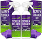 Screen Mom Screen Cleaner Spray and Microfiber Cloth 2-Pack Screen Cleaner by ScreenMom