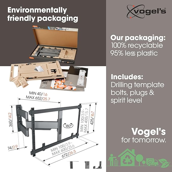 Vogel's TVM 5645 Full-Motion Ultra-Thin TV Wall Bracket - Image 3