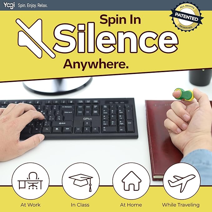 Yogi Fidget Toy – Silent Sensory Spinner - Image 3