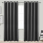 KOUFALL 72x90 Inches Long Dark Gray Blackout Curtains by KOUFALL