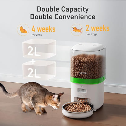 Automatic Cat Feeder - 4L Timed Auto Pet Feeder - Image 2