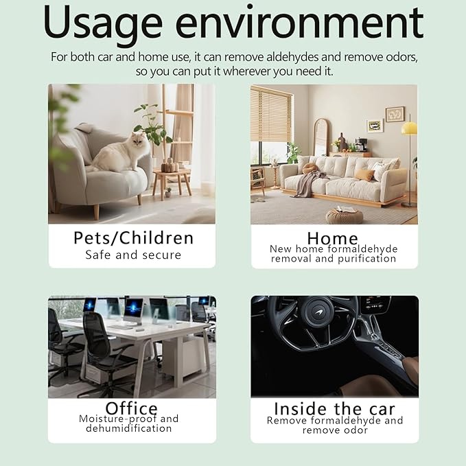 10 Pack Activated Charcoal Odor Absorbe Trash Can Deodorizer, Car Air Freshener - Image 4