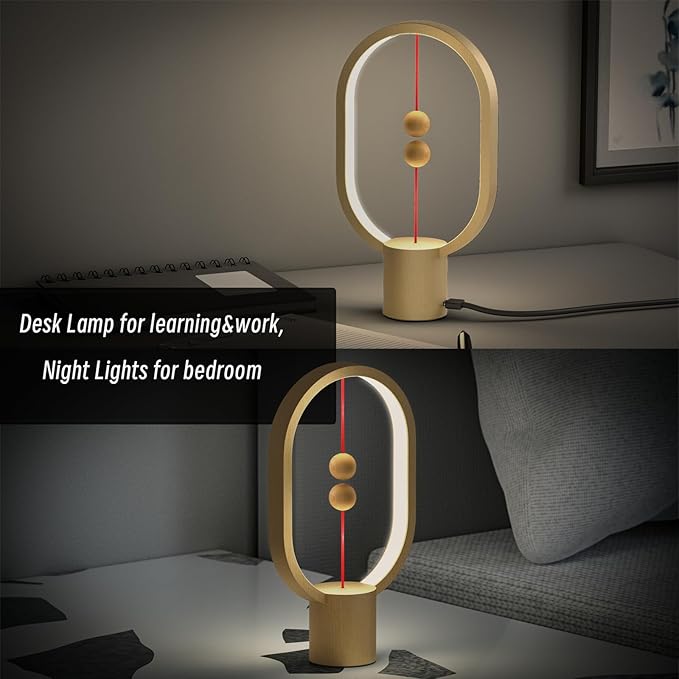 Bedroom Lamps - Mini Balance Lamp, Bedside Lamp, Nightstand Lamp, 3 Level - Image 5