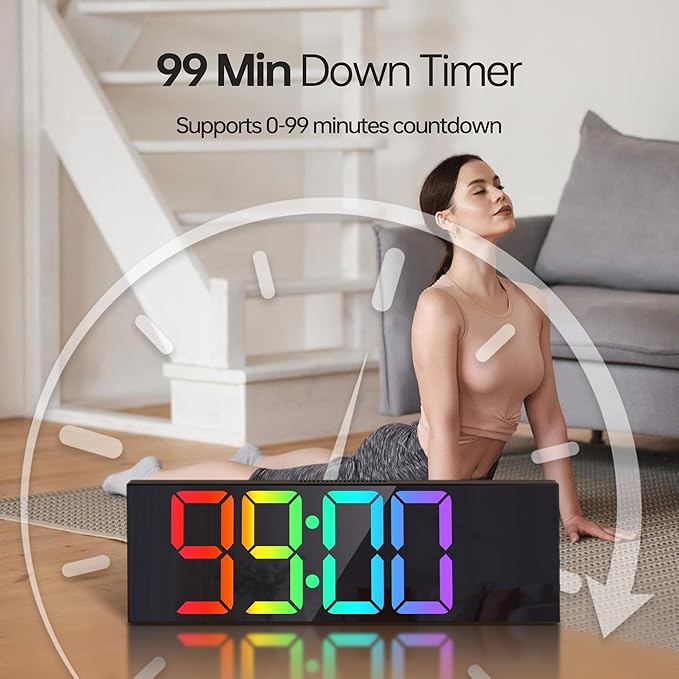 JALL 16.2" Large Digital Wall Clock - Image 6