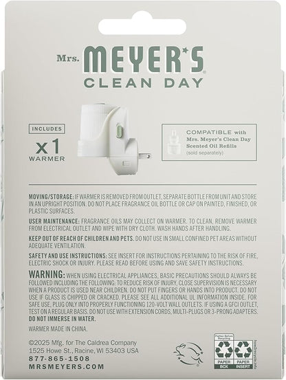 MRS. MEYER'S Clean Day Premium Scented Oil Diffuser, Wall Plug in Air Freshener - Image 2