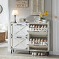 Shoe Storage Cabinet, Farmhouse Shoe Organizer by Barnyatoh