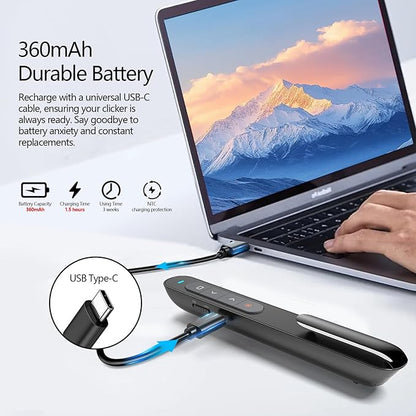 Norwii Rechargeable Bluetooth Presentation Clicker, Wireless Presenter - Image 3