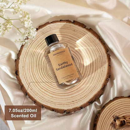 Earthy Sandalwood Scented Reed Diffuser Oil Refill - Image 4