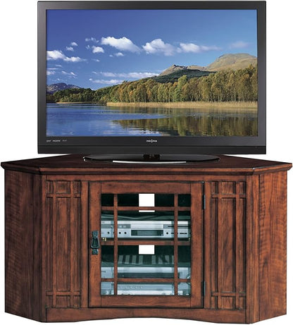 Leick Home 82285 Mission Corner TV Stand Made from Solid Wood, One Door and by LeickFurniture