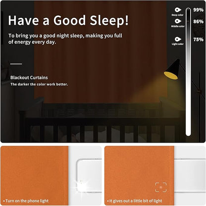 Easy-Going Blackout Curtains for Bedroom, Solid Thermal Insulated Grommet and - Image 2