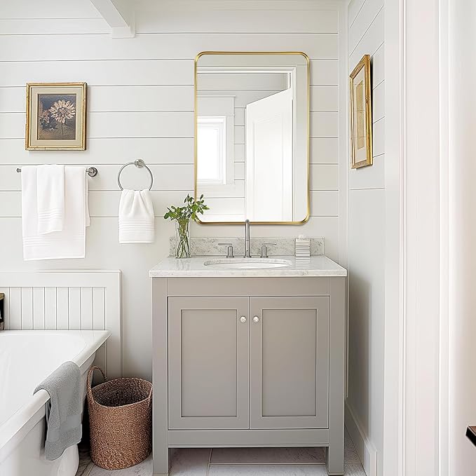 Fabuday Gold Mirror Bathroom Wall - Image 5