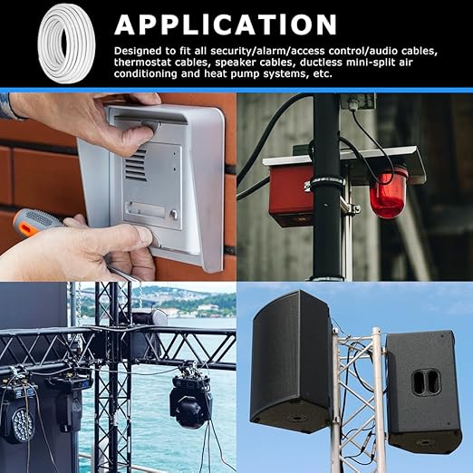 DEKIEVALE 22 Gauge 3 Conductor Electrical Wire, 32.8FT White Stranded Low - Image 7