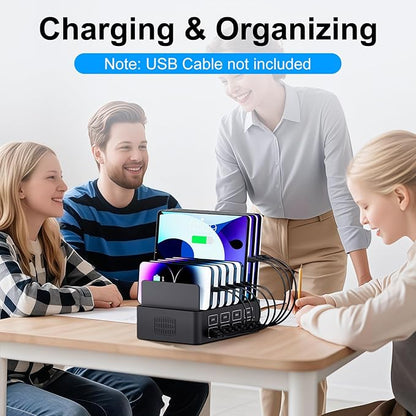 150W/35A Charging Station for Multiple Devices, 16 Port USB C Fast Charging - Image 8