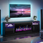 vitesse 70”fireplace tv stand,modern entertainment center heating fireplace, main product view