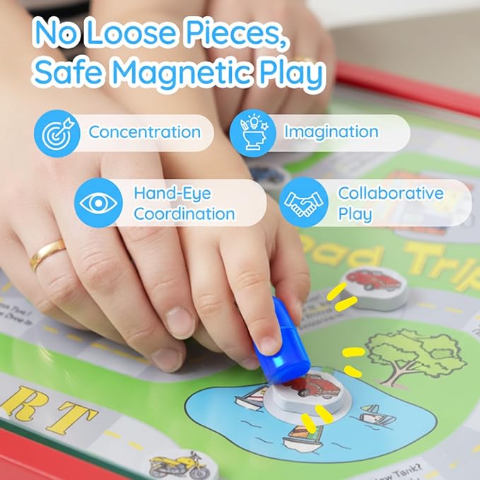 Magnetic Toddler Activity Wall Panel Toy – Interactive Wall Busy Board – - Image 3