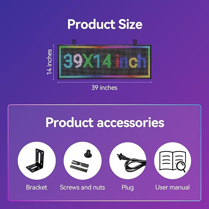 P10 Digital Signage Displays Sports Ticker Glance Advertising Screen Software - Image 3