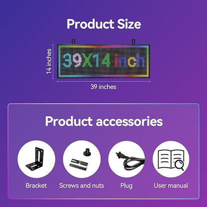 P10 Digital Signage Displays Sports Ticker Glance Advertising Screen Software - Image 3