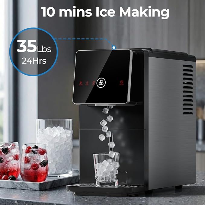 Nugget Ice Makers Countertop, Portable Ice Maker - Image 2