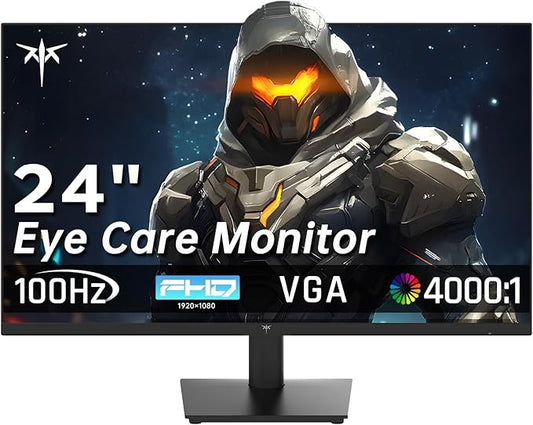 KTC 24 Inch FHD 1080P 100Hz Computer Monitor, VA Panel FreeSync PC Gaming by KTC