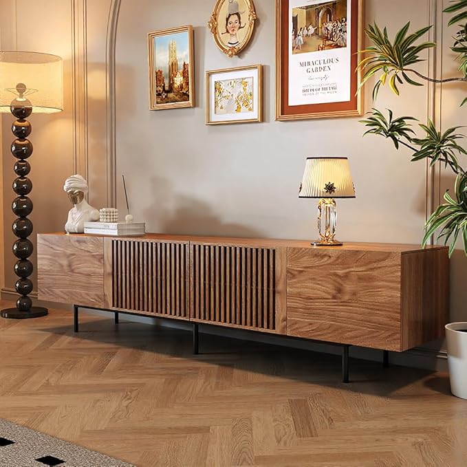 Pajiasen 70.87″ Mid Century Modern Walnut TV Stand by pajiasen