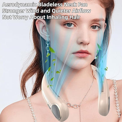 Portable Neck Fan, Hands Free Personal Wearable Bladeless Fan, 6000mAh USB - Image 6