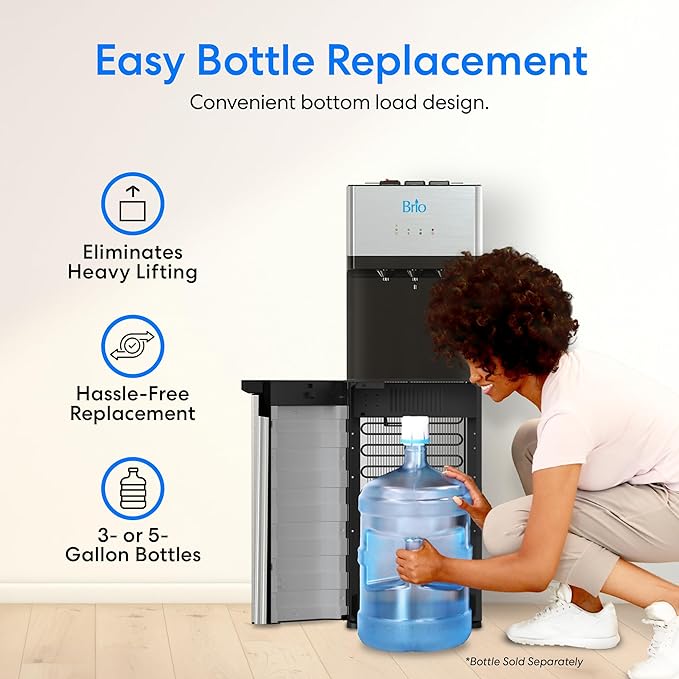 Brio Self Cleaning Bottom Loading Water Cooler Water Dispenser – Limited Edition - Image 4