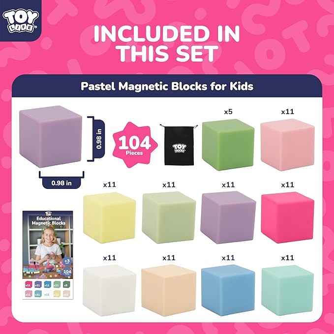 TOY Life 104 Pcs Magnetic Blocks - Image 3