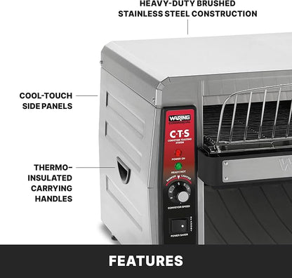Waring Commercial CTS1000 Coneyer Toaster, 450 Slices per hour, 5-15 Phase Plug - Image 4