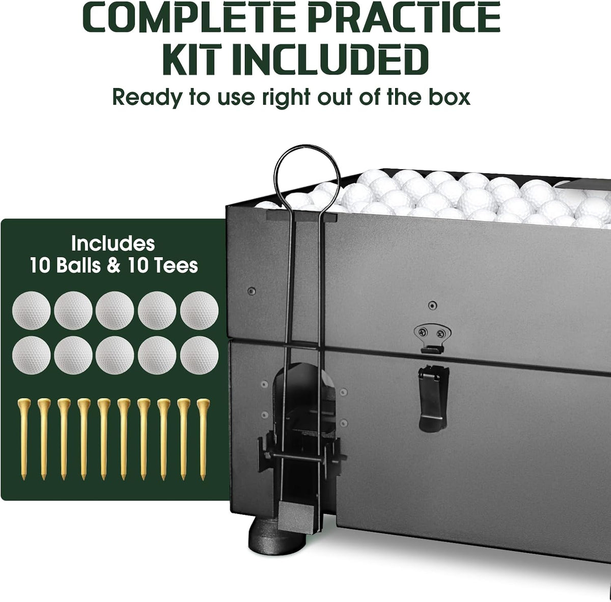 maysun automatic golf ball dispenser for indoor &, package contents