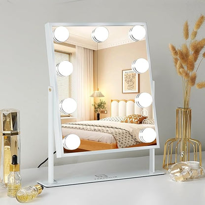 FENCHILIN White Hollywood Vanity Mirror - Image 6