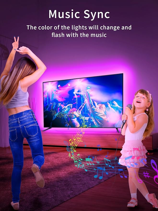 KANTUTOE TV LED Lights, 11.5ft LED Lights - Image 5