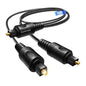 avedio links Digital Audio Splitter 1 in 2 Out 6ft, Toslink Digital Fiber Optic by avediolinks