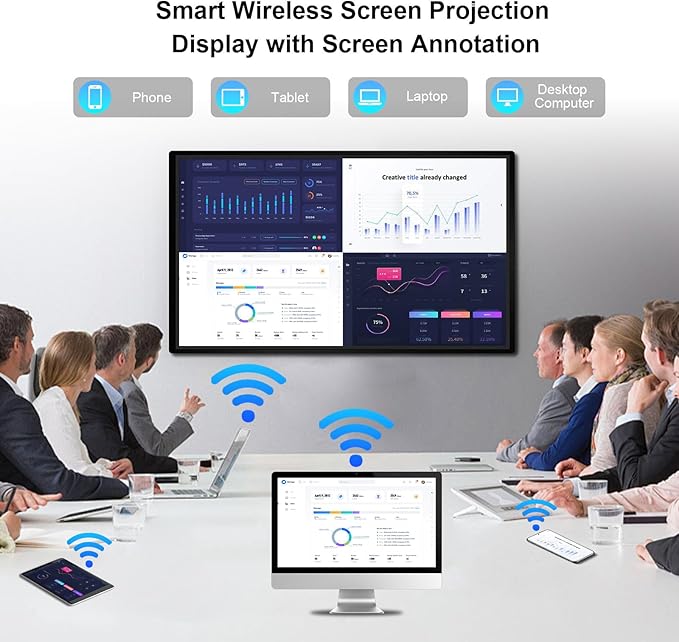 49" Smart Board, 8+64GB Electronic Whiteboard, Touchscreen Digital Whiteboard - Image 7