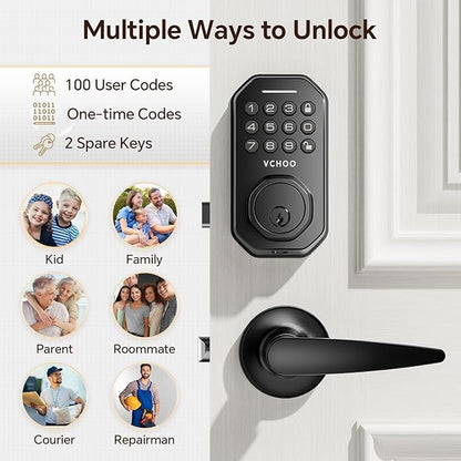 VCHOO Keyless Entry Door Lock Set Smart Locks - Image 3