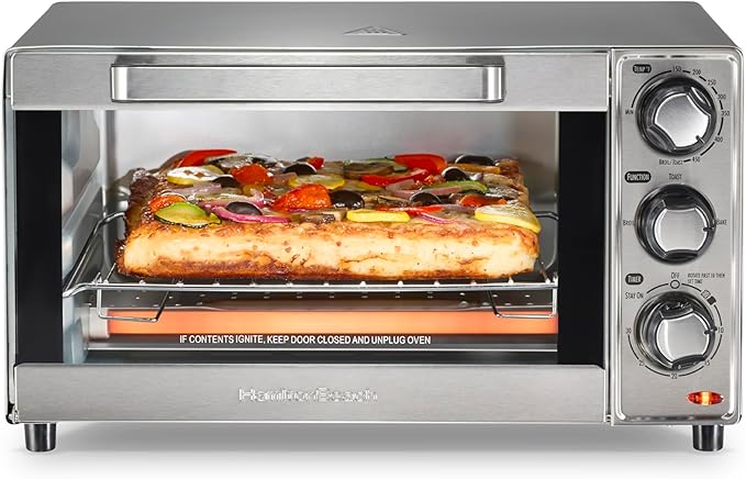 Hamilton Beach Countertop Toaster Oven & Pizza Maker Large 4-Slice Capacity by HamiltonBeach
