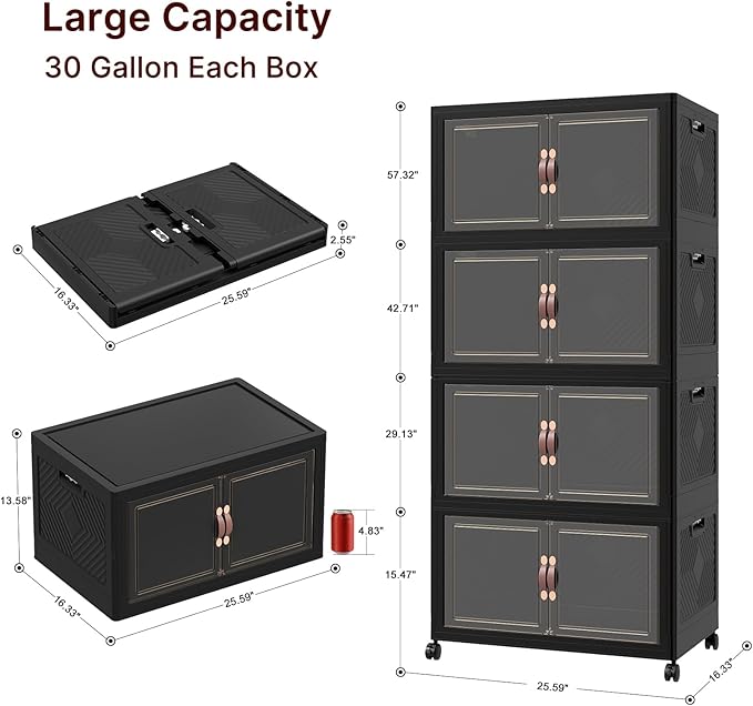 Extra Large Stackable Storage Bins - Image 2