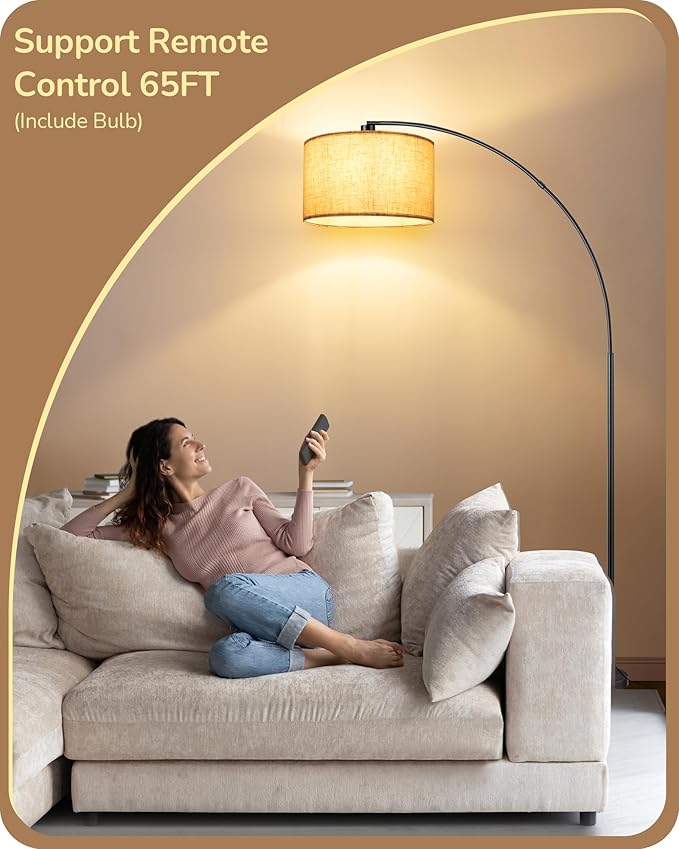 EDISHINE 78.3″ Modern Arc Floor Lamp - Image 3